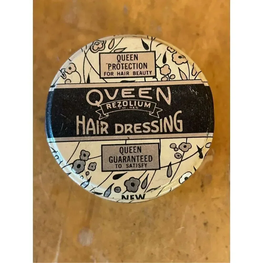 Vintage queen hairdressing tin decor (8305)